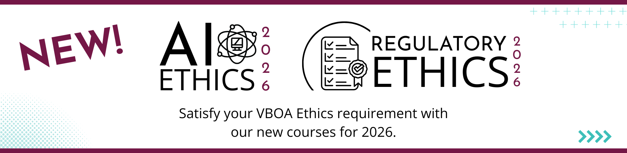 New 2026 Ethics courses are here.